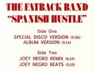 FATBACK BAND, The - Spanish Hustle - Vinyl (12