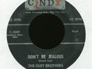 THE ISLEY BROTHERS Don't Be Jealous on Cindy R&B Doo Wop 45 Hear