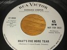 Barbara Cooper What’s One More Tear 45 Northern Soul Original RCA Promo
