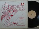 RARE & EX+   SAXON CAPTURED ALIVE TRADE MARK UK LP WHITE LABEL 12