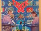 TOXIK SIGNED UNPLAYED GOLD PROMO STAMP 1989 THINK THIS LP ROADRACER THRASH METAL