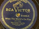 Bluebird 5006  Carter Family WHEN THE WORLD's ON FIRE    78rpm 1933 Country  E+