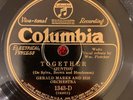 COLUMBIA 1343-D Gerald Marks and his Orch 78rpm Together/Without You Sweetheart