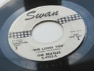 THE BEATLES  ORIGINAL  1964 USA  SWAN  45  SHE LOVES YOU   PROMOTION COPY
