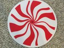 Third Man Records White Stripes Peppermint Swirl Slipmat Jack White Vault