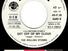 ROLLING STONES get off of my cloud / little red rooster 45RPM JUKE BOX w/strip