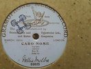 NELLIE MELBA CARO NOME IN KEY E GRAMOPHONE MONARCH 03025