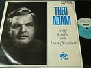 THEO ADAM singt Lieder von Franz Schubert / DDR STEREO LP 1967 ETERNA 825745