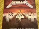 Metallica Signed Master Of Puppets Australia Lp Vinyl Autograph James Hetfield +