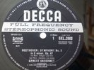 SXL 2003 ERNEST ANSERMET Beethoven symphony no. 5 Egmont LP DECCA WBg FFSS