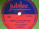 VIOLA WATKINS & the CROWS doo-wop 78 PAINT A SKY FOR ME strong VG Jubilee tb2004
