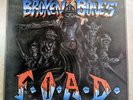 Broken Bones F.O.A.D. 1987 Combat 1st Press Promo British Hardcore Discharge GBH
