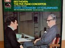 Beethoven Five Piano Concertos Barenboim Klemperer 4xLP Great condition