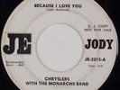 CHRYSLERS: Because I Love You US JE Jody Monarchs Northern Soul Baltimore 45 MP3