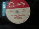 JERRY LEE LEWIS 78 RPM HIGH SCHOOL CONFIDENTIAL/FOOLS LIKE ME(QUALIOTY 1741/SUN)
