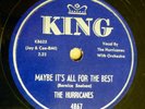 HURRICANES doo-wop 78 MAYBE IT'S ALL FOR THE BEST on VG++ King b/w YOURS tb2076
