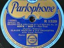 78 rpm - CLAUDE HOPKINS & HARLAN LATTIMORE - PARLOPHONE 1329