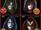 Kiss Picture Disc LPs x4 Ace Frehley Gene Simmons Peter Criss Paul Stanley LAST