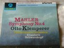 COLUMBIA SAX 2441 *BLUE/SILVER* KLEMPERER /SCHWARZKOPF* MAHLER SYMPHONY NO.4* EX