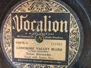 Vocalion 2826 Texas Alexander LONESOME VALLEY BLUES 78 rpm V 1934 wWILLIE REED