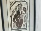 David Bowie  REPRO.  LITHOGRAPH LTD WEST GERMANY 23.1983  RARE 44x30cm Framed