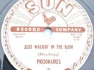 PRISONAIRES Just Walkin' In Th Rain/Baby Please (1953 SUN Promo) 78 Doo Wop WLP