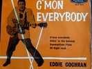 EDDIE COCHRAN RARE  MISPRESS UK EP (C'MON EVERYBODY) ON LONDON DECCA RE-U 1214