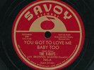 78tk-Blues -SAVOY 760-The X-Rays / Brownie McGhee