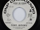 Garage Psych 45 TONY RITCHIE Comin' On Strong GNP CRESCENDO promo HEAR