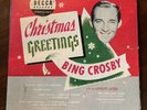 Christmas Greetings Bing Crosby Album 9-66 Vintage record- 1950 Decca Records