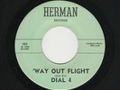 '60s Texas R&R DIAL 4 'Way Out Flight/I Dream Of You Still HERMAN 101 M- HEAR