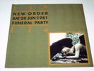 NEW ORDER - FUNERAL PARTY / LIVE 1981 - LP VINYL RARE CONCERT JOY DIVISION V056