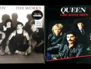 2 x QUEEN VINYL LPS  -  GREATEST HITS  2 x RED  & THE WORKS  CLEAR VINYL HMV
