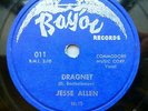 JESSE ALLEN rhythm & BLUES 78 DRAGNET on strong vg Bayou b/w TAKE IT EASY TB159