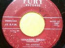 THE KODOKS Teenagers Dream b/w Little Boy And DOO WOP 45 Fury 1007 maroon KODAKS