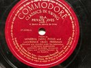 BUD FREEMAN & MINERVA PIOUS - ‘PRIVATE JIVES’ RARE COMMODORE 78 - 50 COPIES SOLD