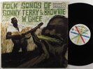 SONNY TERRY & BROWNIE MCGHEE Folk Songs Of ROULETTE LP VG++ mono