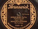 Savannah Syncopators King Oliver Jackass Blues Deep BRUNSWICK 3245 PRE-WAR 78