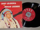HTF children's record CHIEF LELOOSKA - INDIAN LEGENDS Tyee 1961 Pacific NW 45 EP