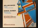 William Mayer / Samuel Barber LP Vox Turnabout Quadrofonie Quad Zeitgenössische