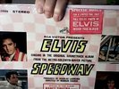 ELVIS SPEEDWAY 1968 RCA LSP3989 WHT&SILVER BLK LBL LP & STICKER & PHOTO EX-