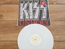 KISS - UNHOLY - RARE UK 12 INCH SINGLE WHITE VINYL+ INSERT & PVC SLV. MINT NEW