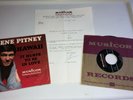 1964 Gene Pitney SIGNED Musicor Record Label Letter Hurts to be in Love / Hawaii