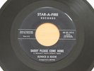 EUNICE & EDDIE Daddy Please Come Home/Tell Me To My Face 45 R&B HEAR