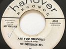 ROCKABILLY The Instrumentals ARE YOU NERVOUS? Hanover 45 rare