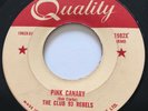 ROCKABILLY The Club 93 Rebels PINK CANARY Quality 45 rare Canadian Wes Dakus NM