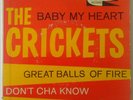 The Crickets Baby My Heart RARE original 7