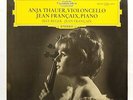 ANJA THAUER - REGER suite for cello FRANCAIX  DGG SLPM 138990 tulip orig LP EX++