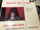 RARE 1959 UK PRESS DECCA SXL BERGANZA SINGS ROSSINI A. GIBSON STEREO LP