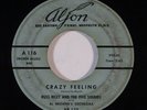 Doo Wop 45 RUSS RILEY & FIVE SOUNDS Crazy Feeling/Tonight Must Live On on Aljon